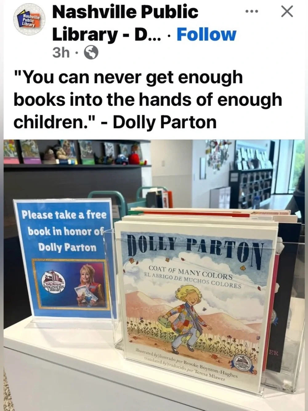 “If you see someone without a smile, give them yours.” - Dolly Parton